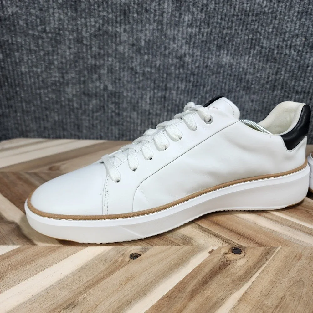 Cole Haan GrandPro Topspin Mens 11.5  WhiteLeather Sneakers Shoes C34226